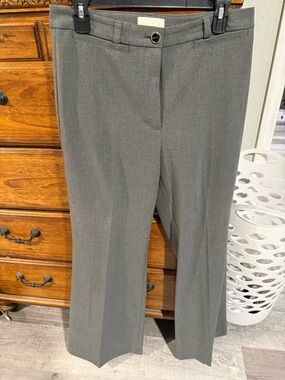 H&M Women's Gray Straight-Leg Dress Trousers
